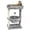 Light Grey-Top Perch with Basket, variant on Small Cat Tree For Indoor Cats Leopard Print Tower Kitties Condo Furniture With Hammock & Sisal Posts