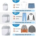 thumbnail image 3 of GFDYREE Compression Packing Cubes for Travel, 5 Set Packing Cubes Travel Essentials, Compressible Packing Cubes Organizers for Carry On Suitcases, 3 of 7