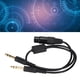 thumbnail image 4 of Cable de conversión XLR a 2 GA ANGGREK adaptador de auriculares de aviación estirable Plug and Play de 5 pines, 4 of 8