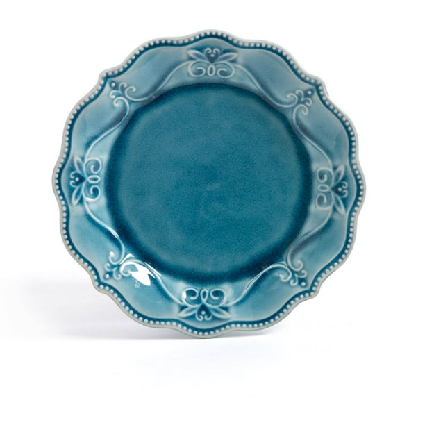 The Pioneer Woman Paige 12-Piece Dinnerware Set, Denim - Walmart