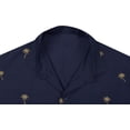thumbnail image 5 of HAPPY BAY Men's Button Down Short Sleeves Casual Hawaiian Shirt Beach Aloha Party Summer Holidays Vacation Shirts For Mens XS Navy_AE19, 5 of 7