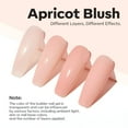 thumbnail image 5 of modelones Builder Nail Gel, 8-in-One Sheer Nude Pink Builder, Apricot Blush Pink Rubber Base for Nail Thickening Apex Building LED Lamp Cured Hard Strengthener Extend Color Gel Polish for DIY Salon, 5 of 9