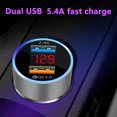 thumbnail image 2 of Cargador de coche Quick Charge 3.0 - Dual USB 5.4A/30W Adaptador de cargador de coche rápido - QC 3.0 3A + Smart IC 2.4A Plata Xemadio 2033041, 2 of 9