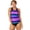 Pink Abstract, Black, variant on Chlorine Resistant High Neck Racerback Tankini Set