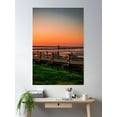 thumbnail image 2 of Bright Sunrise Over The Lake Poster Wall Art, Modern Wall Decor, 12x18 UNFRAMED, 2 of 3