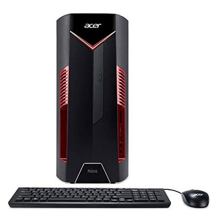 Acer Nitro 50 N50-600-UD13 Gaming Desktop, 8th Gen Intel Core i7-8700, NVIDIA GeForce GTX 1060 Graphics with 6GB GDDR5, 16GB DDR4, 256GB SSD, Windows 10 Home