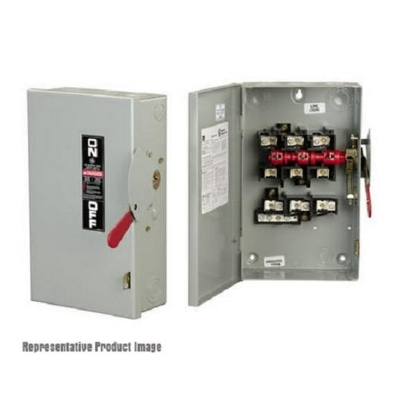 GE Industrial - TGN3322R - 60A - 3 Pole - 3 Wire - 240V - General Duty - Non-Fusible - Outdoor - Safety Switch