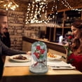 thumbnail image 2 of Artificial Rose Soap Flower Glass Lampshade LED Night Light for Valentines Day, 2 of 7