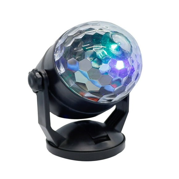 CIMAXIC Wedding Sound Activated Disco Party Lights USB Charging LED Stage Lights Strobe Lamp Par Light for Car Room Dance Wedding (No Battery),6.3"X4.72"X3.54"
