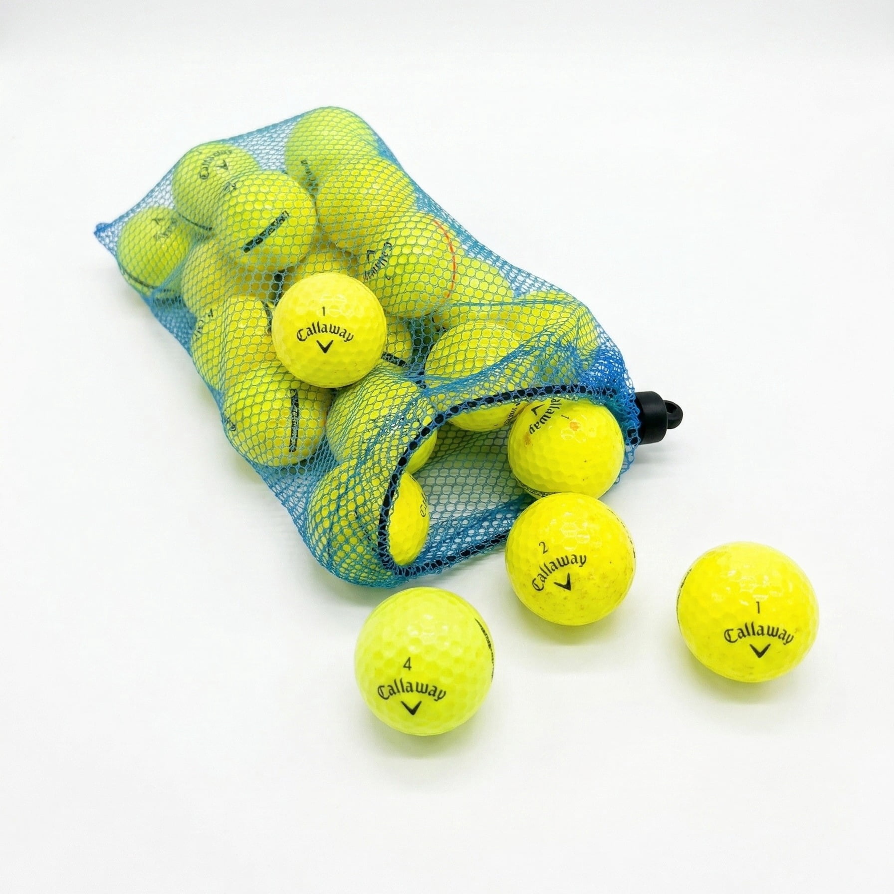 Pre-Owned Clean Green Golf Balls 24 Golf Ball Pack - Yellow Callaway Mix - As Seen on Shark Tank