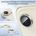 thumbnail image 3 of WeLife Compatible with iPhone 17 Air Camera Lens Protector, Individual Anti Scratch Metal Ring Tempered Glass Camera Screen Protector (Gold), 3 of 7