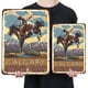 thumbnail image 4 of Chapa Metal Vintage Pintura Hierro Rectangular Barra Pared 30x40cm, 4 of 8