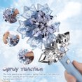 thumbnail image 4 of Varita mágica de copo de nieve para niños, varita de princesa brillante con música y spray, varita de hadas para disfrazarse, varita luminosa, juguete musical para niños, 4 of 7