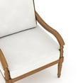 thumbnail image 4 of New Classic Furniture Savannah 4-piece Wood Patio Set in Natural/White, 4 of 14