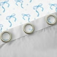 thumbnail image 4 of Feelyou Teens Blue Bow-tie Blackout Curtains Set of 2 (52x84 Each), Butterfly Knot Princess Window Curtains, Watercolor Bowknot White Curtains and Drapes, Living Room Curtains Decor, 4 of 6