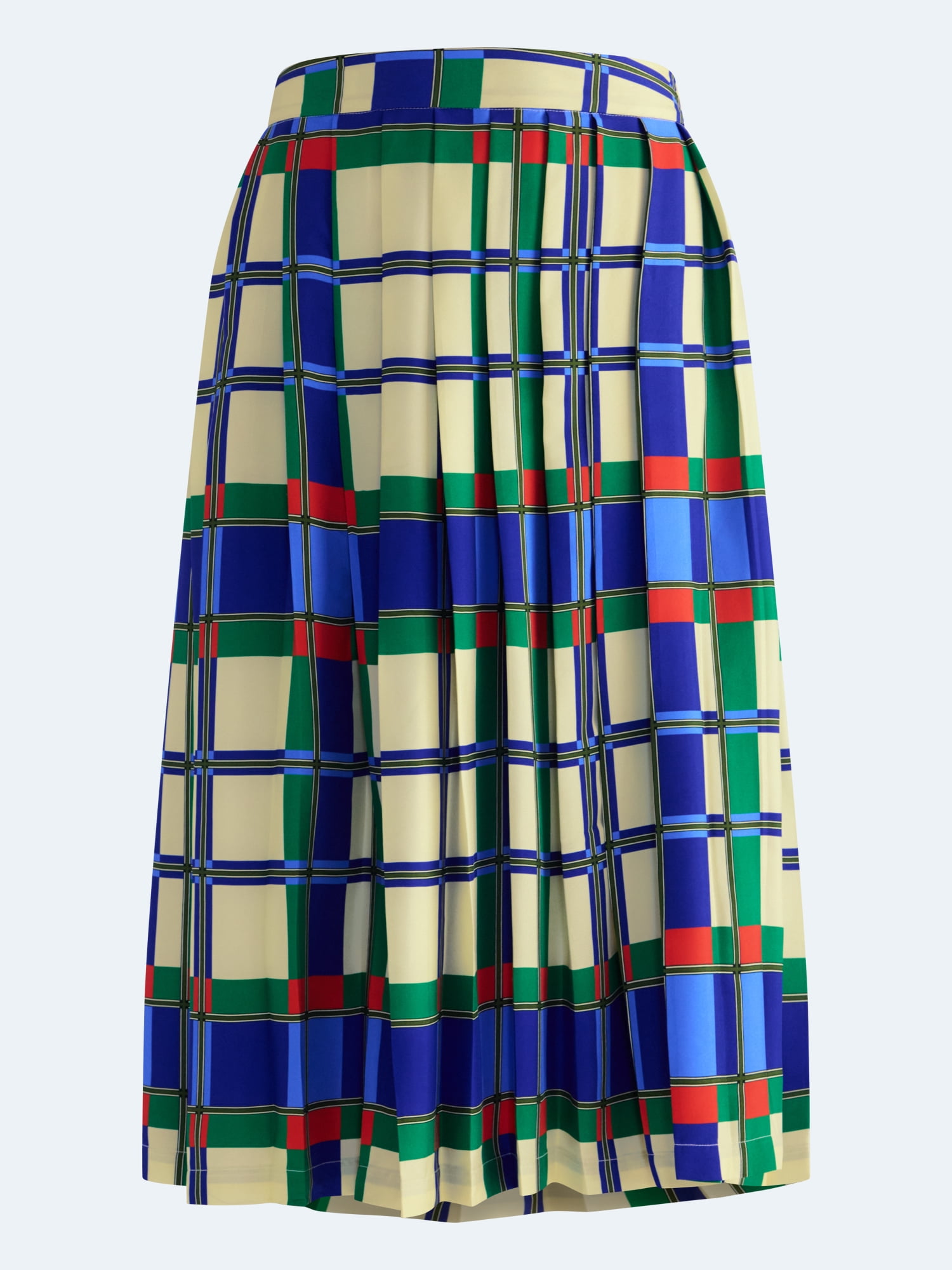 Free Assembly Women’s Silk Blend Pleated Midi Skirt, Sizes: 0-18
