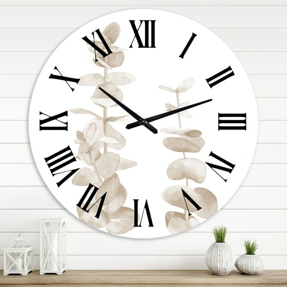 Designart 1 in Quartz Traditional Wall Clock