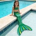 thumbnail image 4 of Swimming Wear for Girls with Shiny Rainbow Scale Tail Design Swimwear for Kids Summer Swimsuit (1PC Tail), 4 of 4