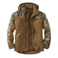 thumbnail image 1 of Hombres Casual Print Patchwork Moda Más Terciopelo Grueso Cálido Capucha Extraíble Cremallera Chaqueta Pompotops  oipoqjl37057, 1 of 7