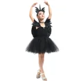 thumbnail image 5 of Disfraz de ángel caído negro oscuro y ángel guardián blanco para niñas, disfraz de tutú elegante para fiesta de Halloween y Navidad con alas, 5 of 5