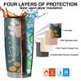 thumbnail image 7 of 20 Oz Paw Prints and Bones Coffee Tumbler Double Wall Insulated Stainless Steel Water Bottle | Metal Reusable Thermoses Flask with Cup Cap | Leak & Sweat Proof with Anti-Dust Lid, 7 of 7