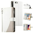 thumbnail image 1 of Funda cartera GANGXUN para iPhone SE 2020/2022 , cuero PU con tarjetero, cremallera, correa de mano, soporte y protección 399°, 1 of 6