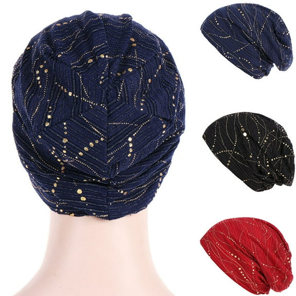 Travelwant Womens Cotton Beanie Lace Turban Soft Sleep Cap Chemo Hats Fashion Slouchy Hat