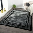 thumbnail image 3 of MDA Rug Imports Ksamil Collection Abstract Border Area Rug 7'11" x 10'10" - Black/Gold, 3 of 5