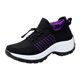 thumbnail image 1 of Mocasines informales para mujer, zapatillas deportivas informales para suministros al aire libre (40 negro morado) Ehuebsd Para Estrenar, 1 of 7