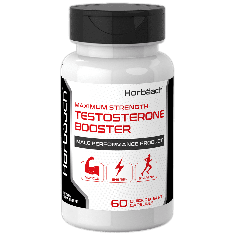 Testosterone Booster for Men 60 Capsules Max Strength Vegetarian, NonGMO, Gluten Free