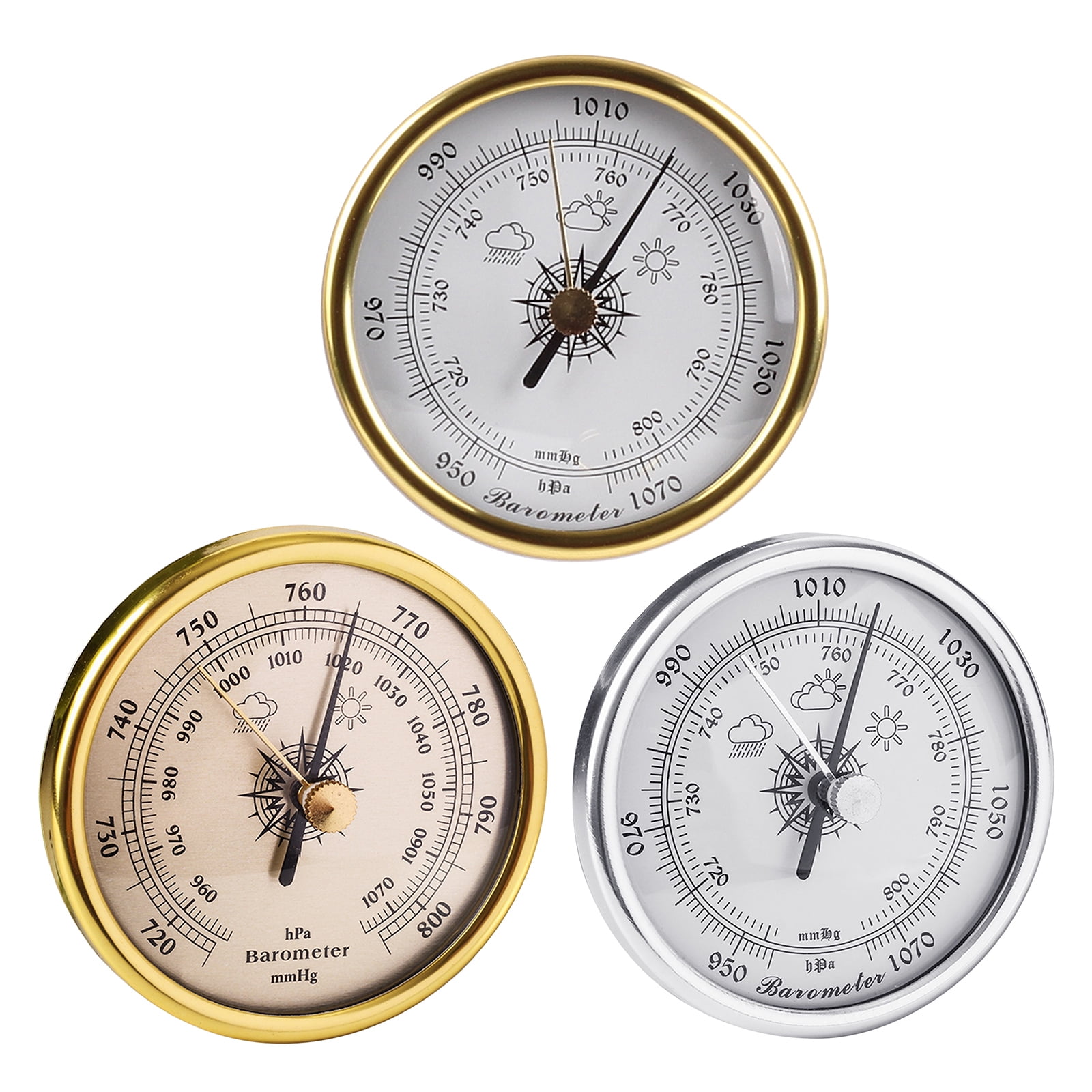 Happyyami 3pcs Dial Barometer Humidity Gauge Air Pressure Measuring Tool  Adjustable Aneroid Barometer Indoor Barometer Dial Hygrometer Indoor  Humidity