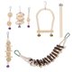 thumbnail image 1 of 7pcs Bird Cage Toys Wood Swing Hanging Chewing Standing Toys Hanging Bell Birds Cage Toys, 1 of 1