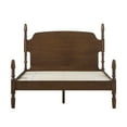 thumbnail image 3 of Traditional Walker Edison Easy Assembly Solid Wood Vivienne Queen Bed - Dark Brown, 3 of 15