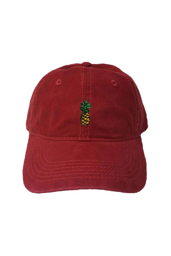 Adult Pineapple Embroidered Dad Hat
