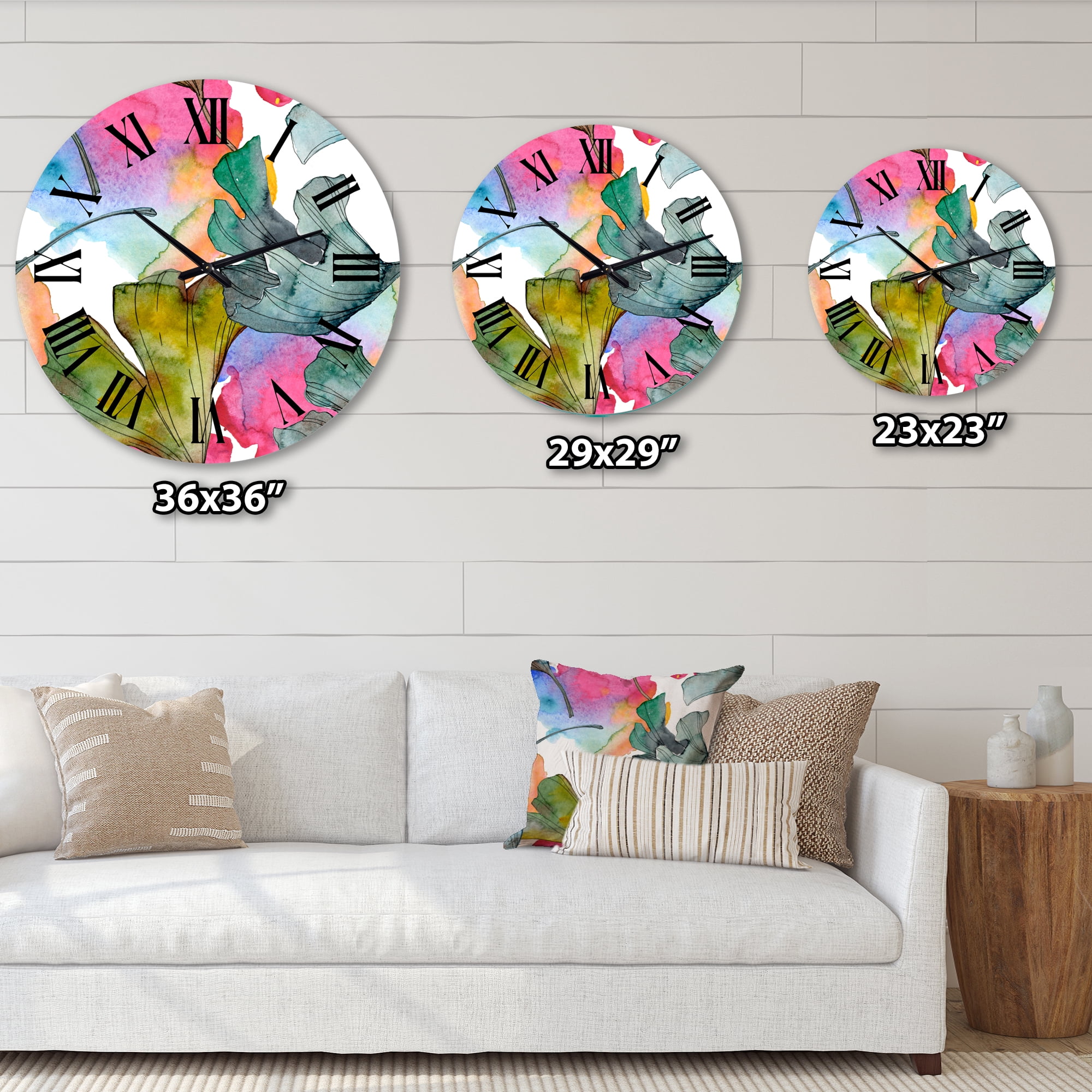 Designart 1 in Quartz Traditional Wall Clock