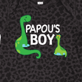 thumbnail image 4 of Inktastic Papou's Boy Grandson Dinosaur Boys Baby Bodysuit, 4 of 5