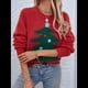 thumbnail image 4 of Suéteres Navideños para Mujer, Suéteres de Cuello Redondo, Suéteres de Larga, Ropa Navideña Festiva Rojo L, 4 of 10