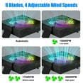thumbnail image 2 of EIGTHTAIL Ventilateur de Refroidissement Compatible avec Xbox Series X avec Support de Contrôleur de Vitesse du Ventilateur à Réglage Automatique, Faible Bruit, Lumière RVB, 2 Ports USB, 2 of 7