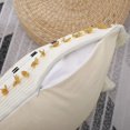 thumbnail image 3 of Fundas De Almohada Lumbares, Fundas De Almohada Tejidas A Mano Con Mechones Y Borlas, Para Sofá Cama, Dormitorio Y Sala De Estar (amarillo, Lumbar 12 X 20 En 2 Piezas), 3 of 5