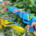 thumbnail image 2 of Yellow Ejection Foam Airplane Toy For Children Throwing Gun With Aircraft Model Two Modes Play Plastic Material Size 9.4X3.9 Inches Outdoor Fun Yellow, 2 of 5