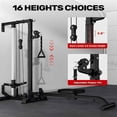 thumbnail image 6 of Cable Crossover Machine,Lat Pull Down Machine with Adjustable 16 Positions Dual Pulley System,Wall Mounted Pulley Tower functional traine for Home Gym Fitness, 6 of 6