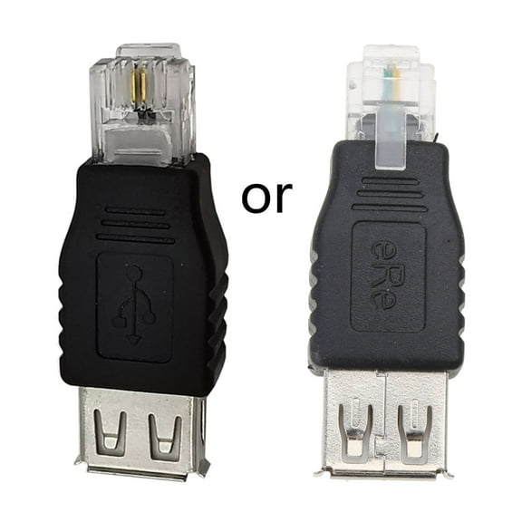 USB 2.0 to Rj11, USB A Female to Telephone Network 6P2C RJ11 Interface Adapter Converter