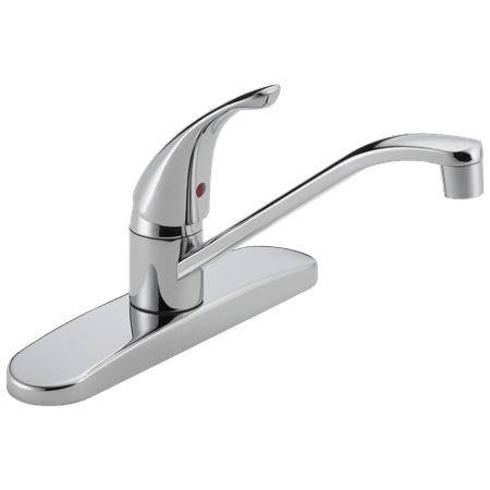

dujiaan Single Handle Deck-Mount Kitchen Faucet in Chrome P110LF