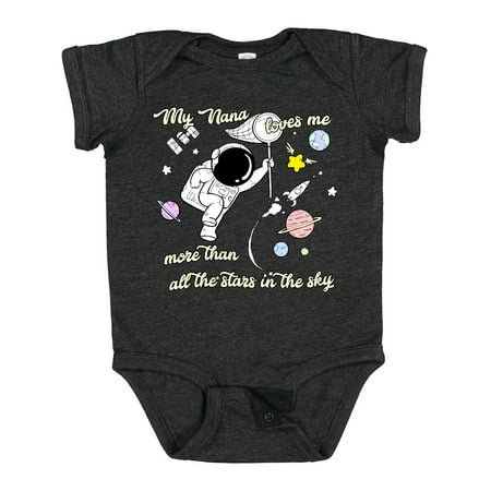 

Inktastic My Nana Loves Me Boys or Girls Baby Bodysuit