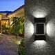 thumbnail image 4 of Lámpara Solar de Pared de Cuatro Lados, Luz Solar para Exteriores, Ip65, Decoración Moderna para Hogar, Jardín o Porche (1 Unidad), 4 of 7