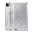 thumbnail image 3 of iPad Pro 4th Generation Case, iPad Pro 12.9 2020 Cover w/ Pen Holder, Dteck Premium PU Leather Folio Stand Handle/Shoulder Strap Handbag Case Protective Cover for iPad A2229/A2069/A2032/A2233, Silver, 3 of 8