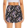 thumbnail image 4 of Goofa Snake And Floral1 Printed Women 2 in 1 Running Shorts,Quick Dry Athletic Workout Shorts,High Waisted Athletic Shorts with Liner Pockets-Small, 4 of 9