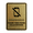 Brushed Gold, variant on Signs ByLITA Portrait Round Please Take Phone Calls Outside ABS Plastic | Laser Engraved | Easy Installation | Elegant Design Sign (Black) - Small