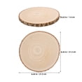 thumbnail image 2 of PENIKOKO 8-Piece Round Wooden Centerpieces Rustic Home Decor Multi-Size Wood Accents, 2 of 8