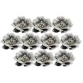 thumbnail image 2 of Fabric Camellia Flower Embellishments Applique For DIY Women' Acessories 4.5cm - Grey, 2 of 9